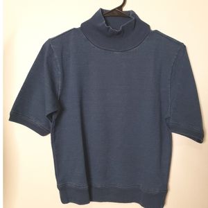 SOLD Lou & Grey Chambray Mock Neck